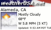 Click for Forecast for Alameda, California from weatherUSA.net