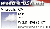 Click for Forecast for Antioch, California from weatherUSA.net