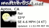 Click for Forecast for Aptos, California from weatherUSA.net