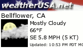 Click for Forecast for Bellflower, California from weatherUSA.net
