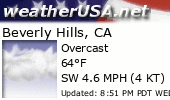Click for Forecast for Beverly Hills, California from weatherUSA.net