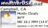Click for Forecast for Campbell, California from weatherUSA.net
