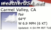 Click for Forecast for Carmel Valley, California from weatherUSA.net