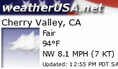 Click for Forecast for Cherry Valley, California from weatherUSA.net