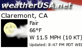 Click for Forecast for Claremont, California from weatherUSA.net