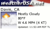 Click for Forecast for Davis, California from weatherUSA.net
