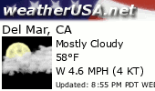 Click for Forecast for Del Mar, California from weatherUSA.net