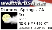 Click for Forecast for Diamond Springs, California from weatherUSA.net
