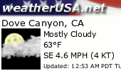 Click for Forecast for Dove Canyon, California from weatherUSA.net