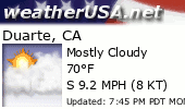 Click for Forecast for Duarte, California from weatherUSA.net