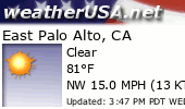 Click for Forecast for East Palo Alto, California from weatherUSA.net