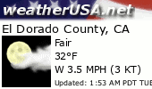 Click for Forecast for El Dorado County, California from weatherUSA.net