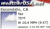 Click for Forecast for Escondido, California from weatherUSA.net