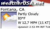 Click for Forecast for Fontana, California from weatherUSA.net