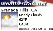 Click for Forecast for Granada Hills, California from weatherUSA.net