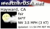 Click for Forecast for Hayward, California from weatherUSA.net