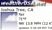 Click for Forecast for Joshua Tree, California from weatherUSA.net