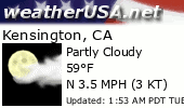 Click for Forecast for Kensington, California from weatherUSA.net
