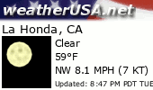 Click for Forecast for La Honda, California from weatherUSA.net