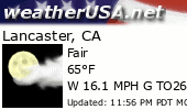 Click for Forecast for Lancaster, California from weatherUSA.net
