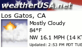 Click for Forecast for Los Gatos, California from weatherUSA.net
