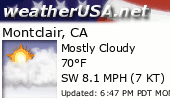 Click for Forecast for Montclair, California from weatherUSA.net