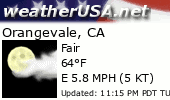 Click for Forecast for Orangevale, California from weatherUSA.net
