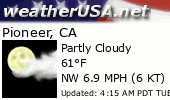 Click for Forecast for Pioneer, California from weatherUSA.net