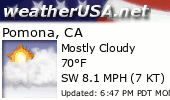 Click for Forecast for Pomona, California from weatherUSA.net