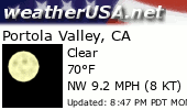 Click for Forecast for Portola Valley, California from weatherUSA.net