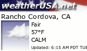 Click for Forecast for Rancho Cordova, California from weatherUSA.net