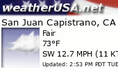 Click for Forecast for San Juan Capistrano, California from weatherUSA.net