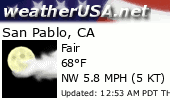 Click for Forecast for San Pablo, California from weatherUSA.net