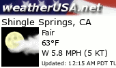 Click for Forecast for Shingle Springs, California from weatherUSA.net