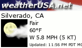 Click for Forecast for Silverado, California from weatherUSA.net