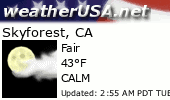 Click for Forecast for Skyforest, California from weatherUSA.net