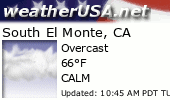 Click for Forecast for South El Monte, California from weatherUSA.net