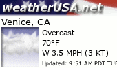 Click for Forecast for Venice, California from weatherUSA.net