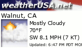 Click for Forecast for Walnut, California from weatherUSA.net