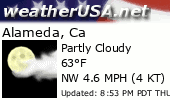 Click for Forecast for Alameda, Ca from weatherUSA