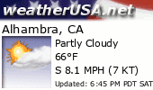 Click for Forecast for Alhambra, California from weatherUSA.net
