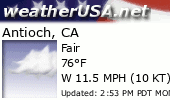 Click for Forecast for Antioch, California from weatherUSA.net