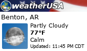 Click for Forecast for Benton, AR from weatherUSA.net Click for Forecast for Benton, AR from weatherUSA.net