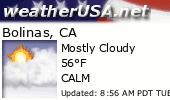 Click for Forecast for Bolinas, California from weatherUSA.net