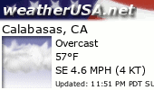 Click for Forecast for Calabasas, California from weatherUSA.net