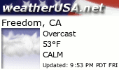 Click for Forecast for Freedom, California from weatherUSA.net