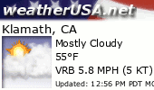Click for Forecast for Klamath, California from weatherUSA.net