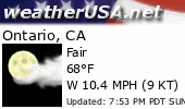 Click for Forecast for Ontario, California from weatherUSA.net