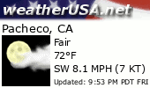 Click for Forecast for Pacheco, California from weatherUSA.net