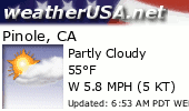 Click for Forecast for Pinole, California from weatherUSA.net